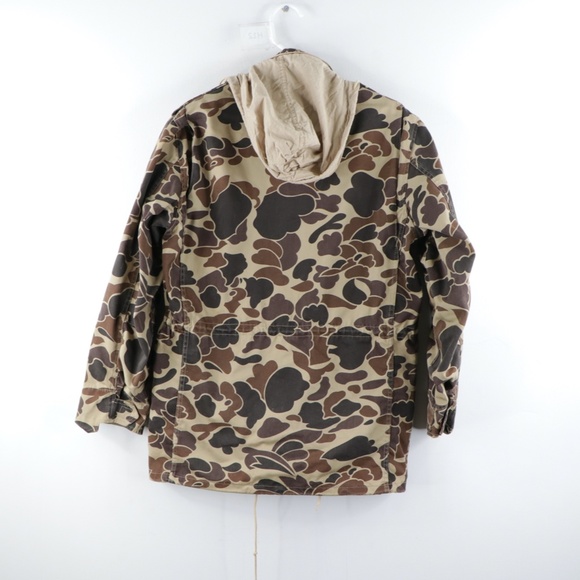 Vintage 80s Hooded Camouflage Hunting Jacket - Picture 8 of 11